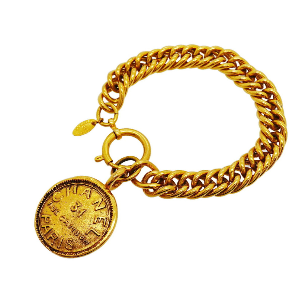 Chanel Bracelet, Cambon Circle, GP Plated Gold, Women's